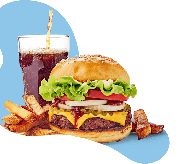 Burger mit Cola